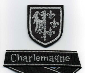 Нашивки, которые носили на рукавах военнослужащие дивизии Charlemagne